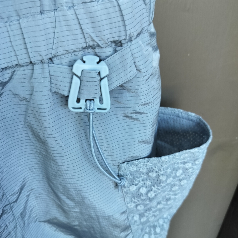 NWT Free People FP Movement Chaparral Convertible Light Blue Cargo Overalls - Picture 9 of 14